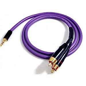 Melodika Purple Rain mini jack - 2xRCA 0,5m